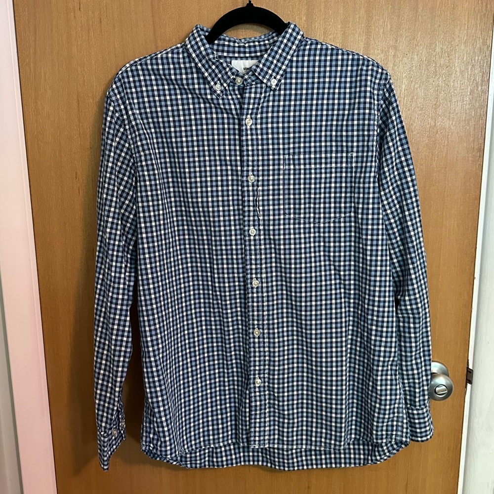 Sonoma modern fit Blue Checkered Men's Shirt